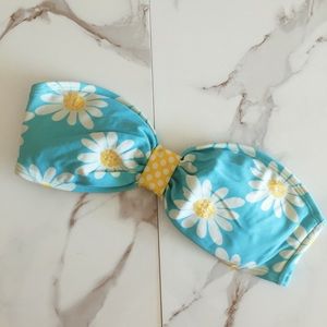 Strapless Floral Bikini Top